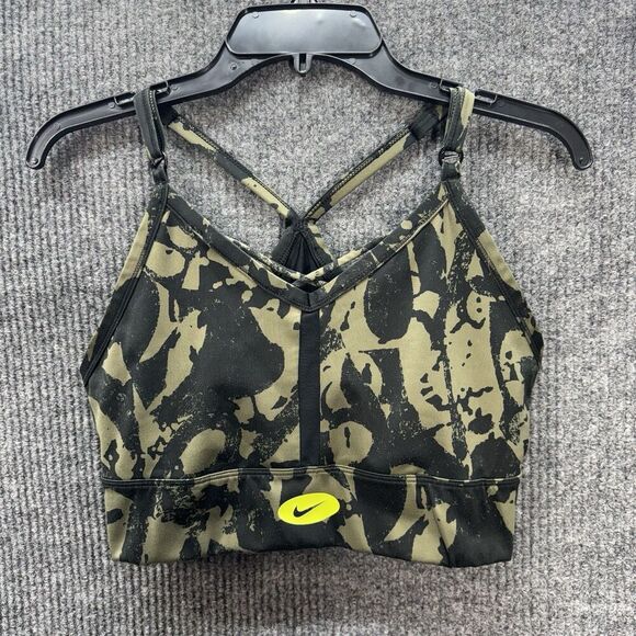 Nike Other - Nike Dri-FIT Sports Bra Womens XL Green Black Indy Icon Clash Strappy DM0668-222